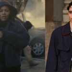 Teyana Taylor in One Battle After Another and Timothee Chalamet in Marty Supreme (Image: Warner Bros. and A24)