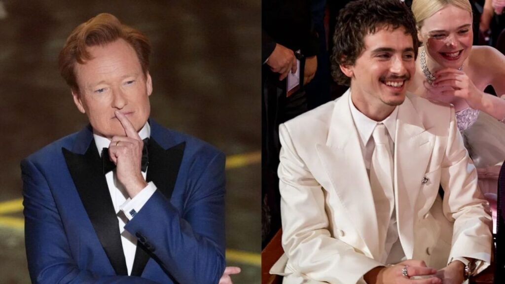 Chalamet and Conan from Oscars 2026