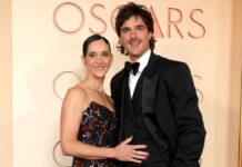 Jacob Elrodi with his mom Melissa Elrodi at the Oscars 2026