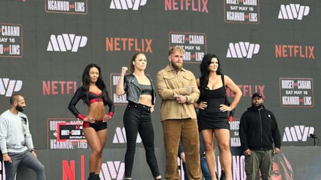 Ronda Rousey, Gina Carano, and Jake Paul