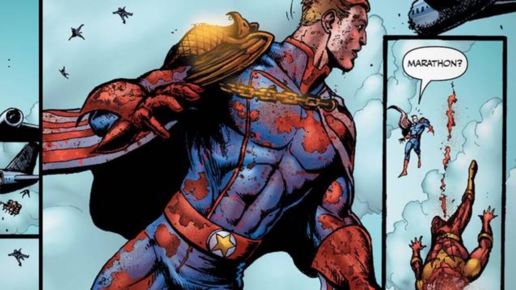 Homelander in 'The Boys' comics (Image: Wildstorm)
