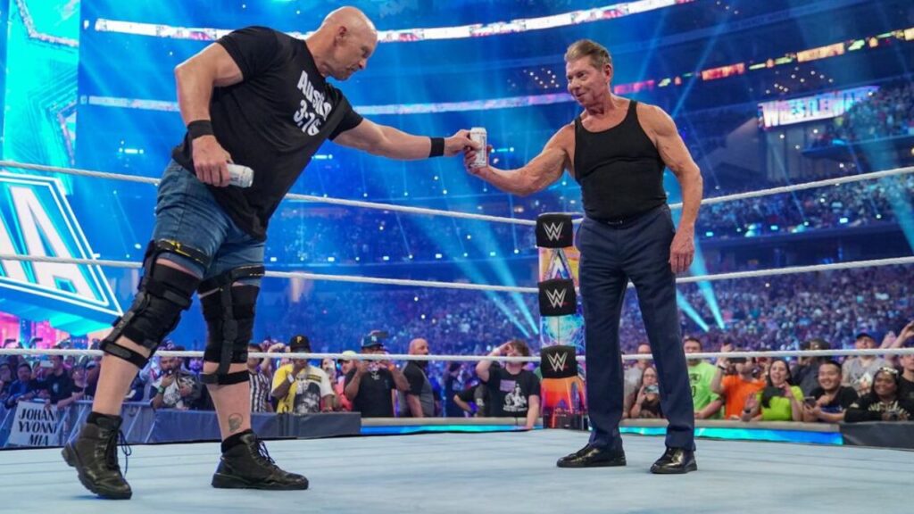 Stone Cold Steve Austin and Vince McMahon 