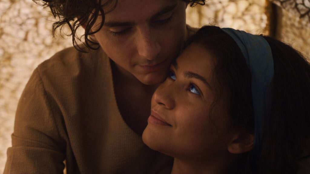 Timothee Chalamet and Zendaya in Dune (Image: Warner Bros.)