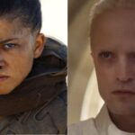 Zendaya as Chani and Robert Pattinson as Scytale from Dune: Part Three