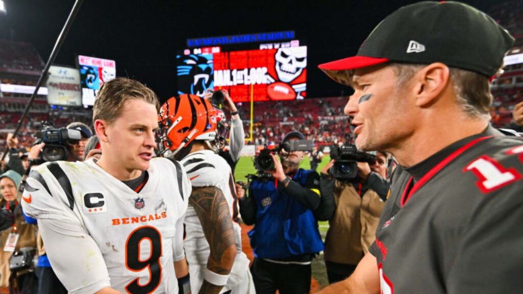 Tom Brady and Joe Burrow