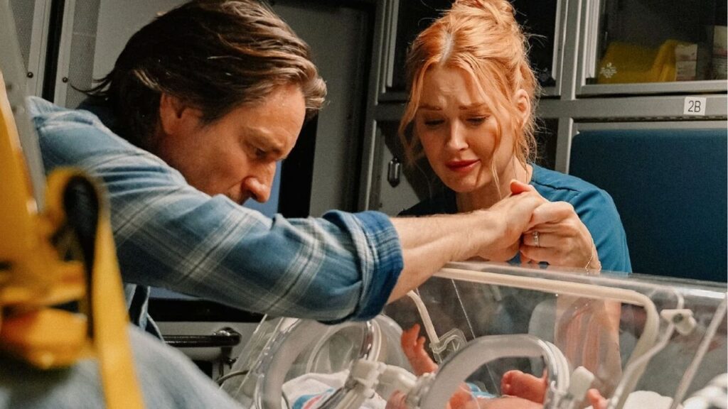 Still of Mel and Jack from Virgin River