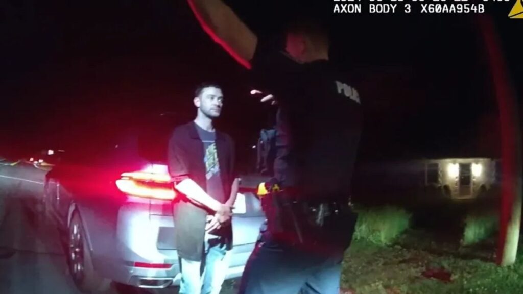 Justin Timberlake's arrest footage