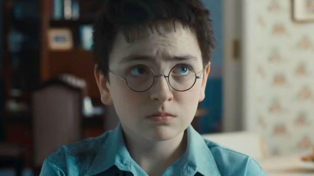 Dominic as 'Harry Potter'