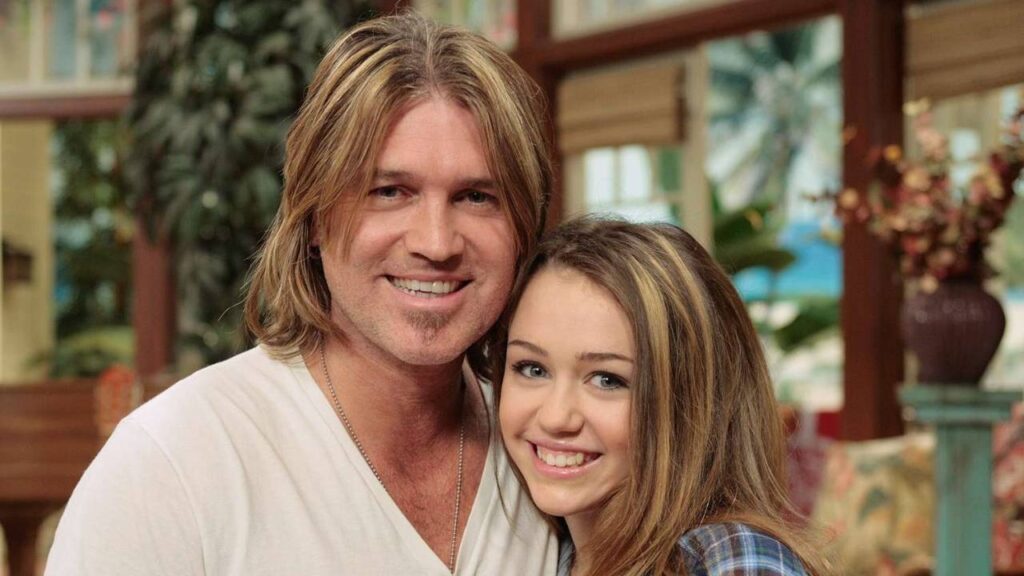 Miley and Billy Ray Cyrus (Image: Disney)