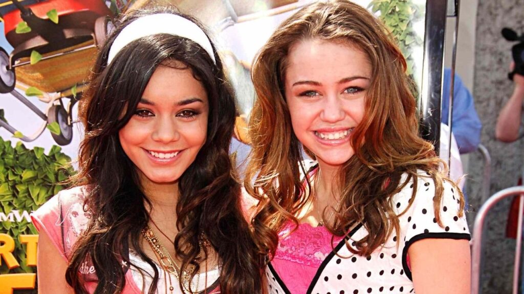 Vanessa Hudgens and Miley Cyrus
