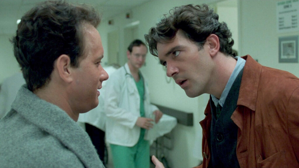 Antonio Banderas and Tom Hanks in Philadelphia (Image: TriStar Pictures)