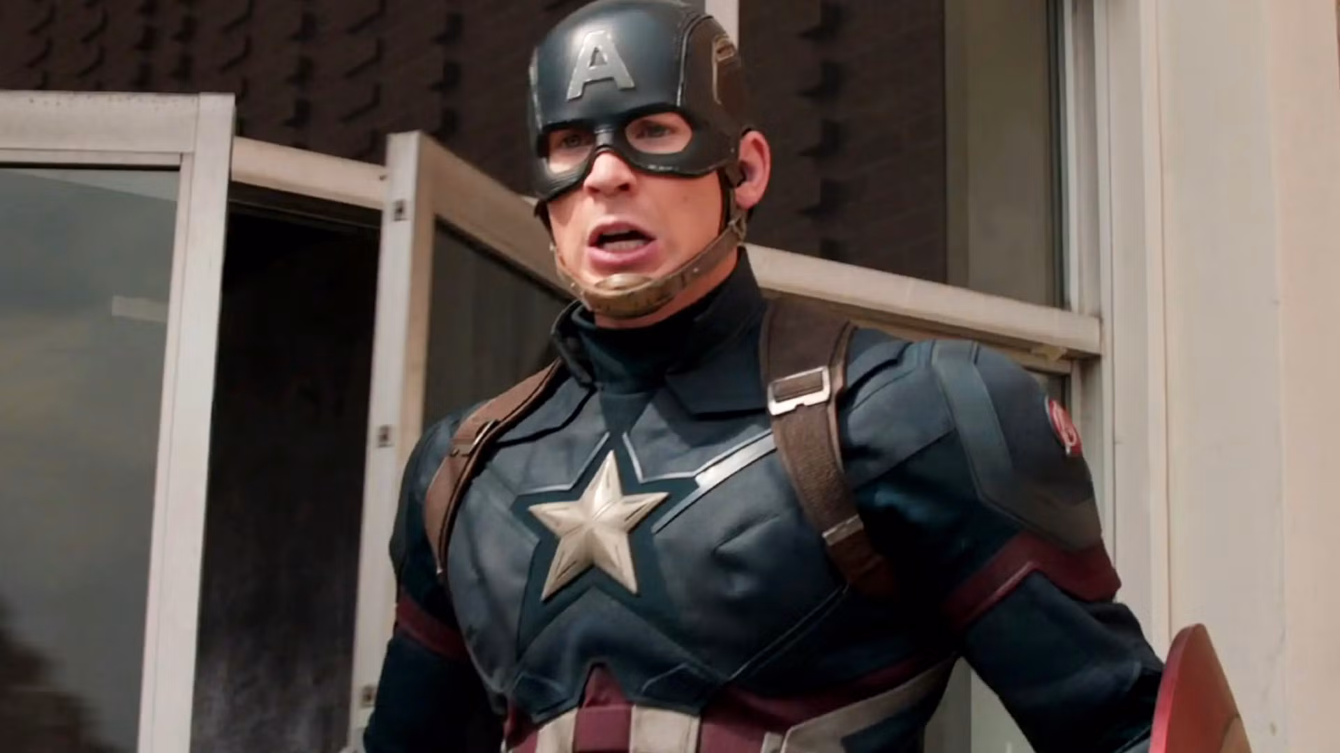 Chris Evans as Captain America in Captain America: The First Avenger (2011)