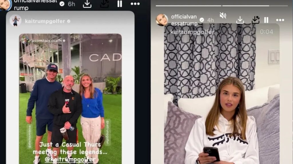 Vanessa Trump reposted two stories involving her daughter on Instagram