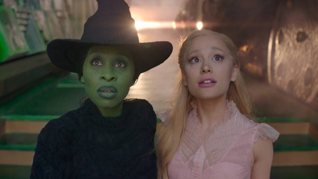 Elphaba and Glinda on Wicked (Image: Universal Pictures)