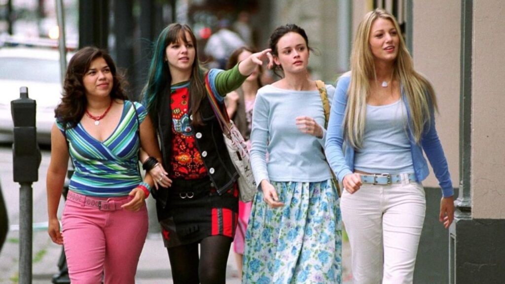 Lena, Tibby, Bridget and Carmen in The Sisterhood of the Traveling Pants (Image: Warner Bros. Pictures)