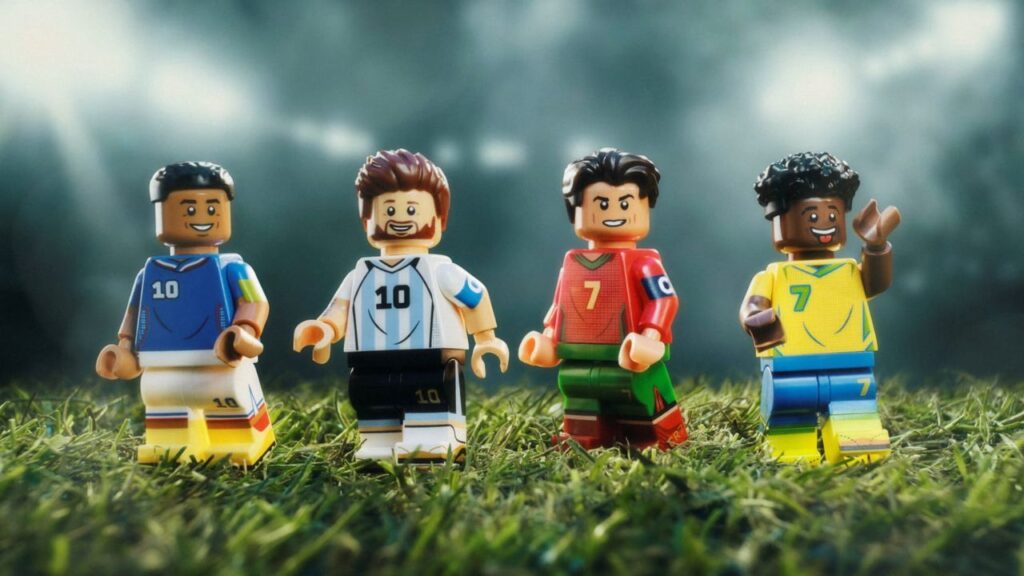 LEGO's latest collectibles immortalize Ronaldo, Messi, Vinicius, Mbappe