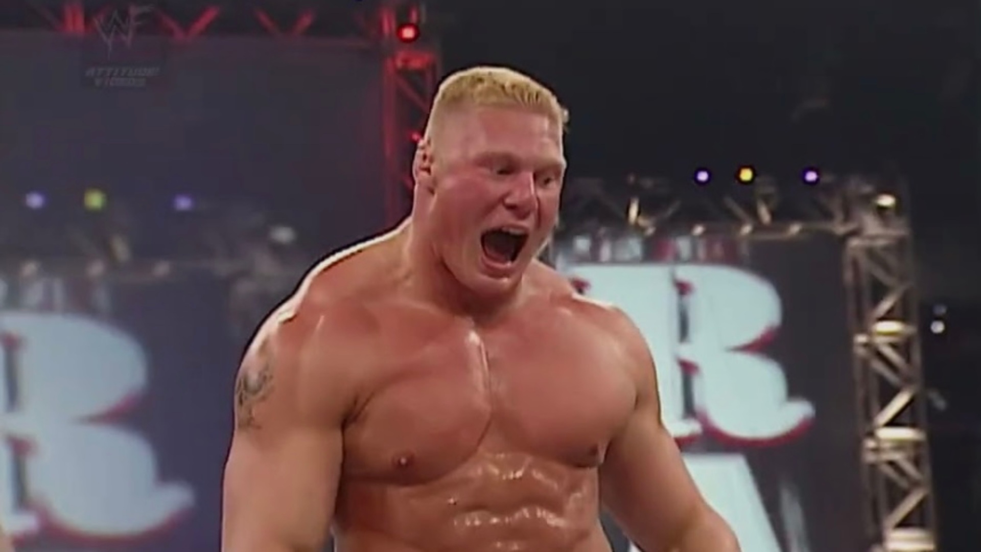 6.⁠ ⁠Brock Lesnar’s Destructive Debut (2002)
