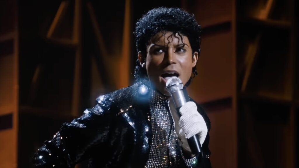 Jaafar Jackson as Michael Jackson (Image: Lionsgate)