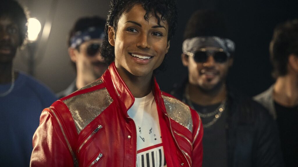Jaafar Jackson as Michael Jackson (Image: Lionsgate)