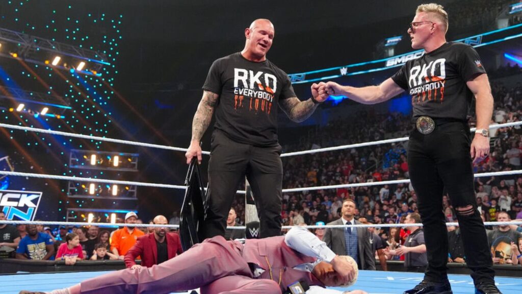 Pat McAfee and Randy Orton attacked Cody Rhodes on SmackDown