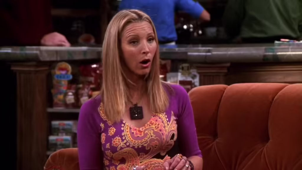 Lisa Kudrown as Phoebe Buffay on 'Friends' (Image: NBC)