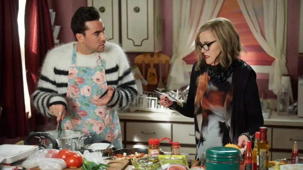 Dan Levy and Catherine O'Hara in Schitt's Creek (Image: CBC Television)