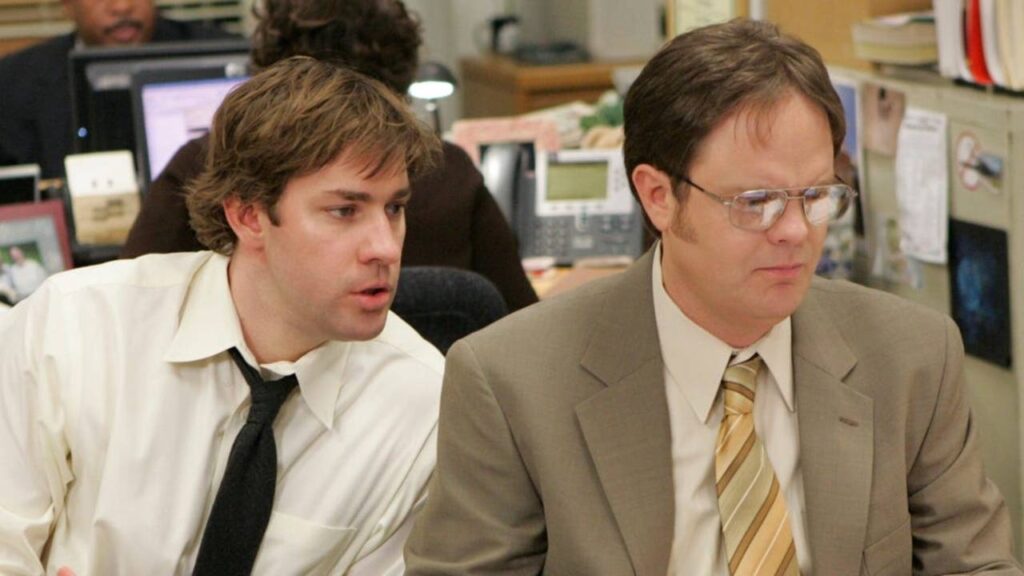 Jim and Dwight in The Office