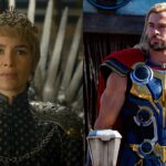 Lena in 'Game of thrones' and Thor in 'Love and thunder' (Image: Marvel, HBO)