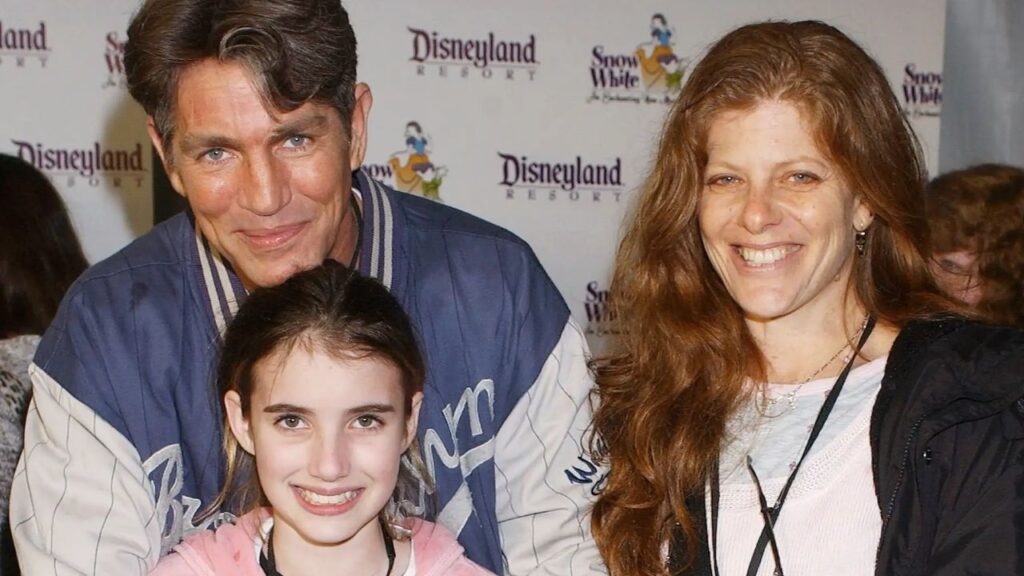 Emma Roberts with her family