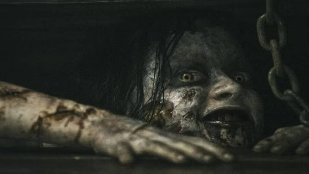Mia in Evil Dead (Image: Sony Pictures Releasing)