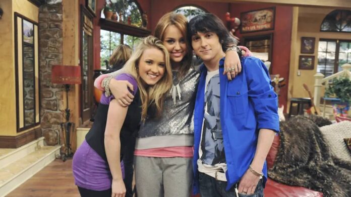 Miley, Lily, Oliver from Hannah Montana