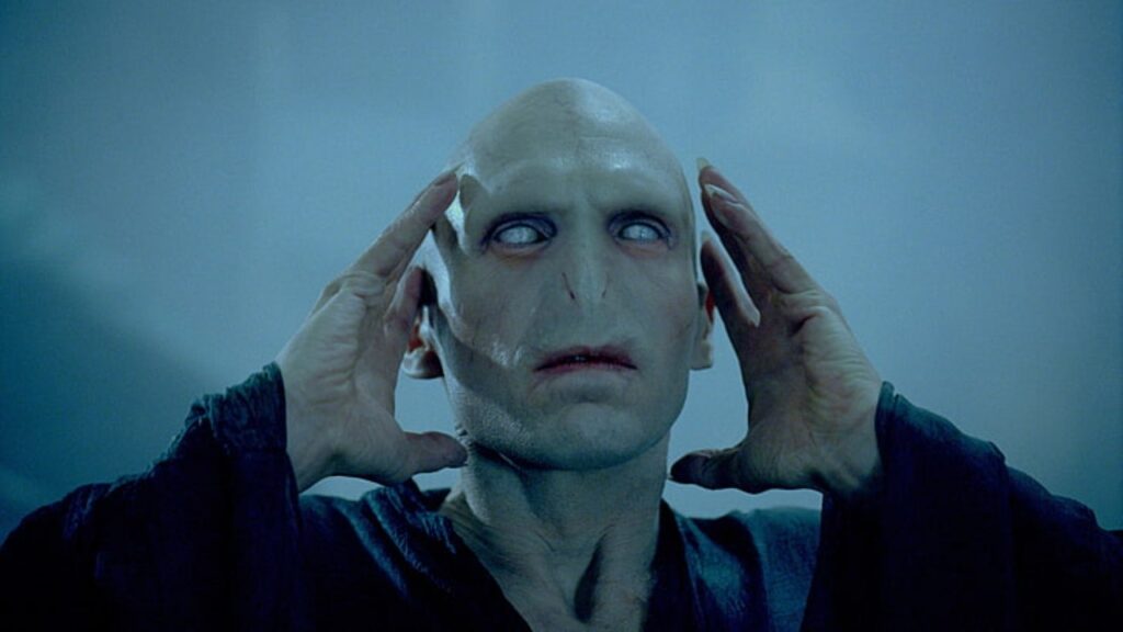 Ralph Fiennes as Lord Voldemort in 'Harry Potter' (Image: Warner Bros.)