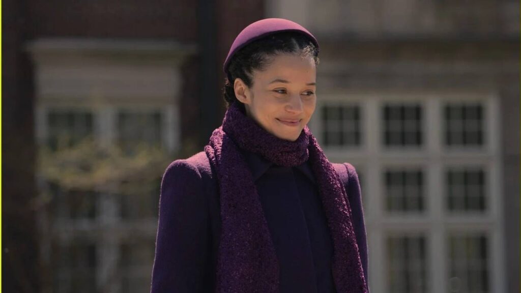 Agnes in The Testaments (Image: Hulu)