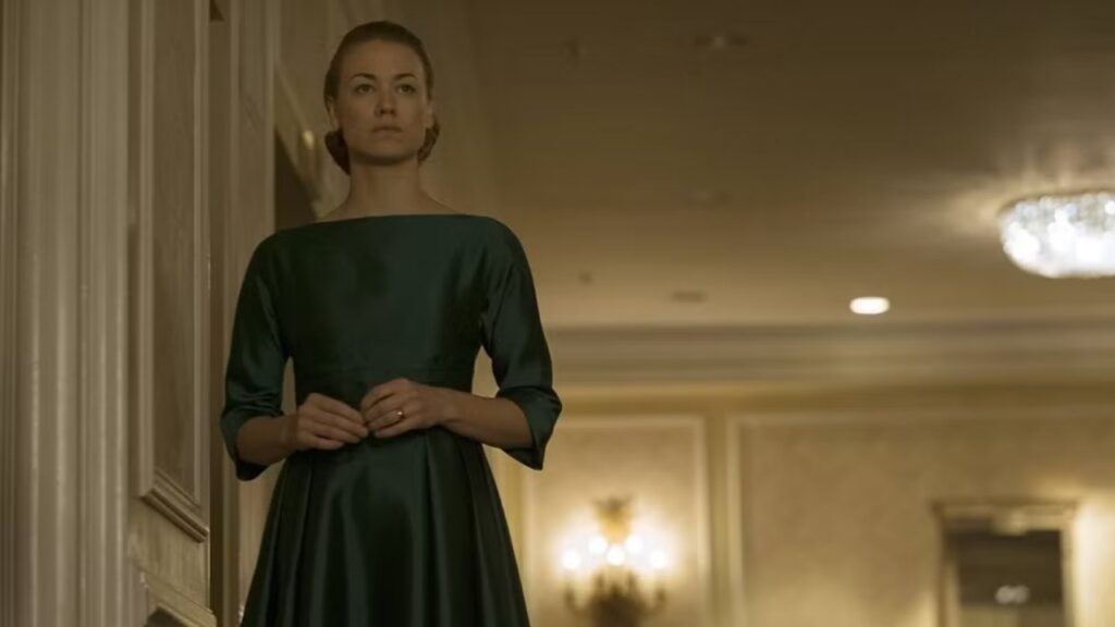 Serena in The Handmaid's Tale (Image: Hulu)