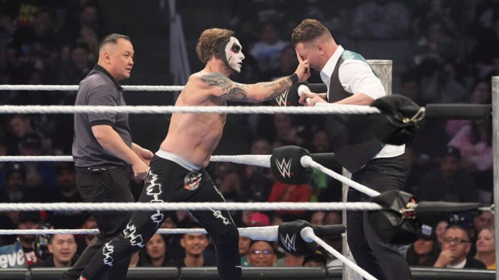 Danhausen attacking The Miz