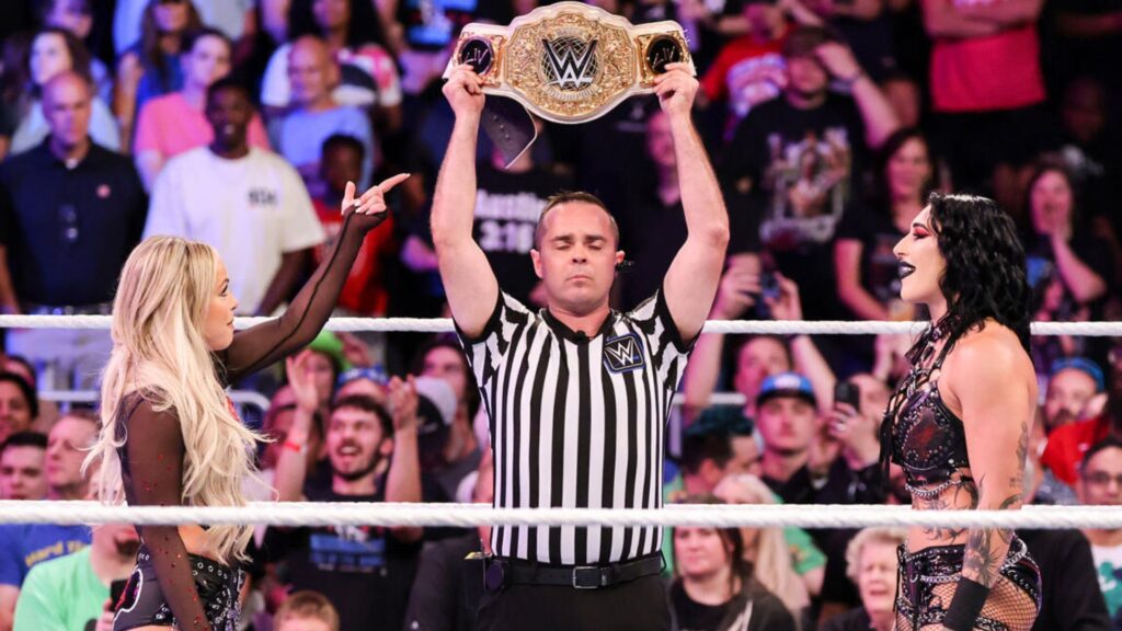 Rhea Ripley and Liv Morgan