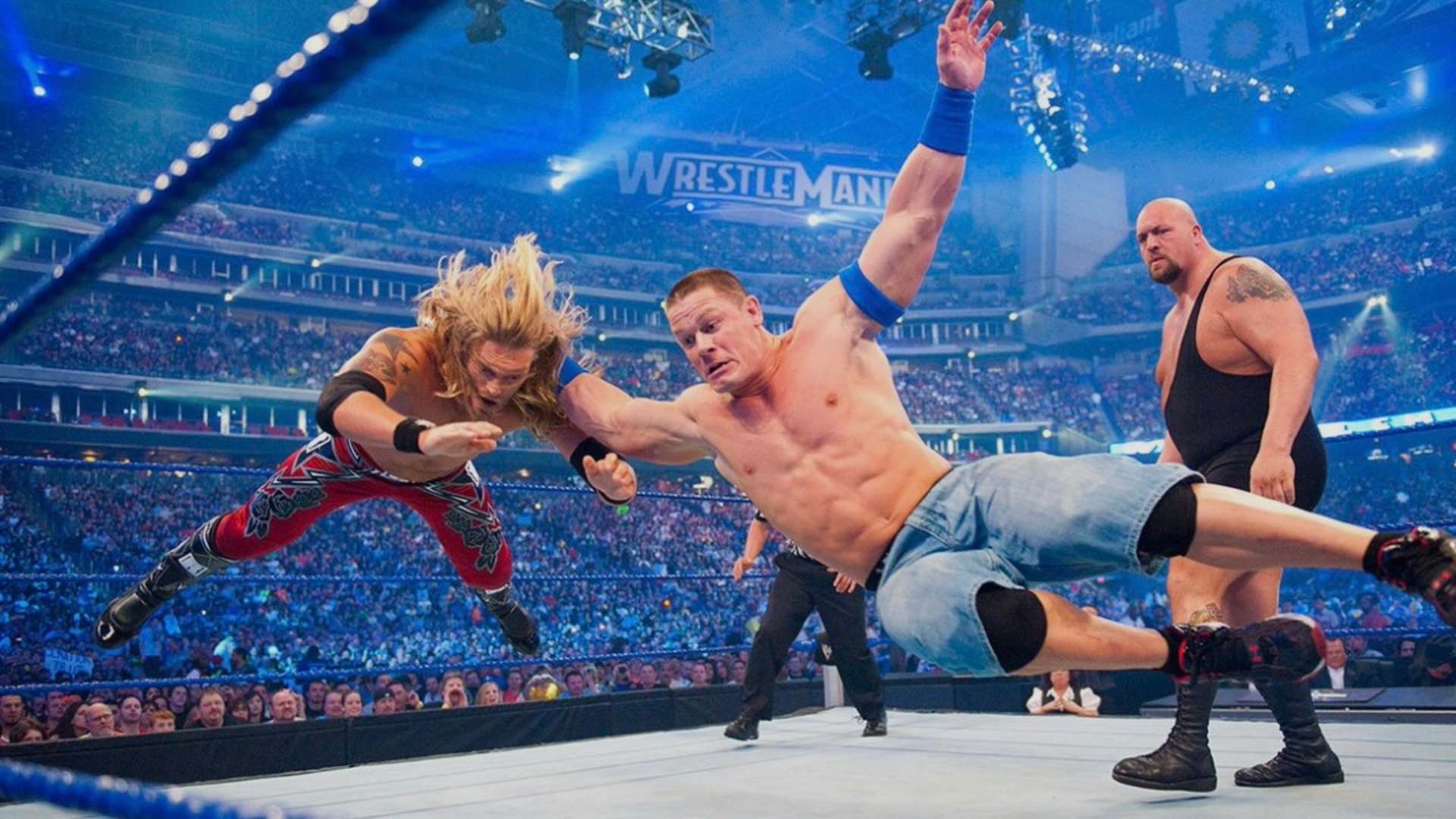 1.⁠ ⁠Triple Threat Match (Cena vs. Edge vs. Big Show) — WrestleMania 25