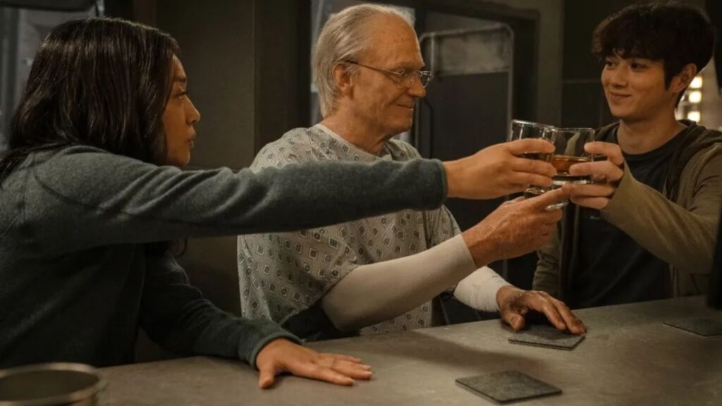 Ed Baldwin with his family