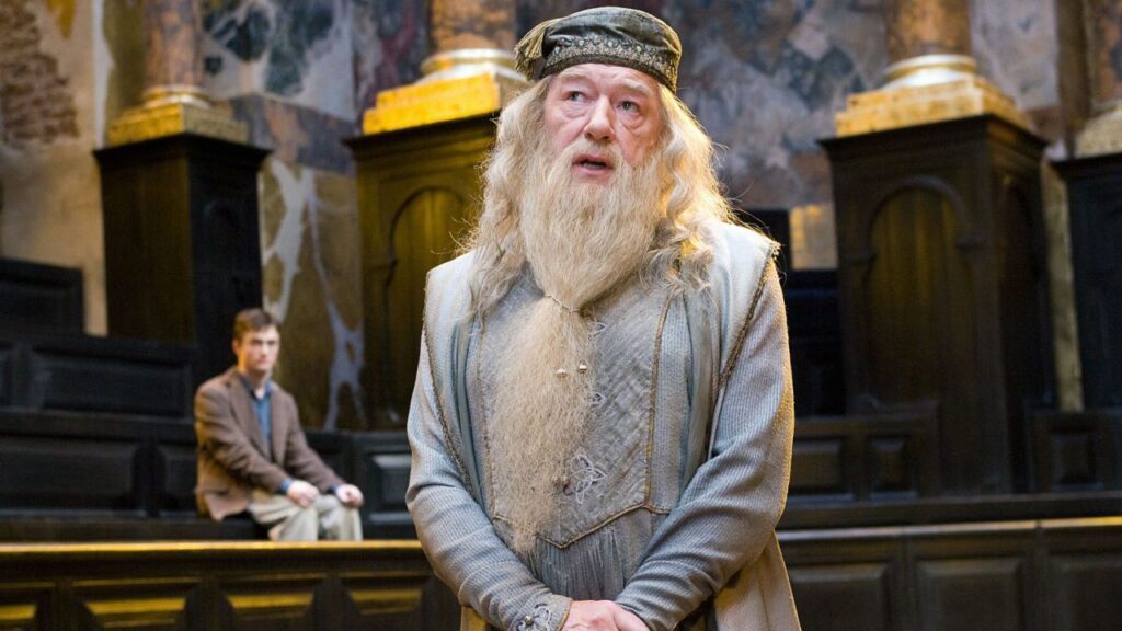 Sir Michael Gambon as Albus Dumbledore in 'Harry Potter' (Image: Warner Bros.)