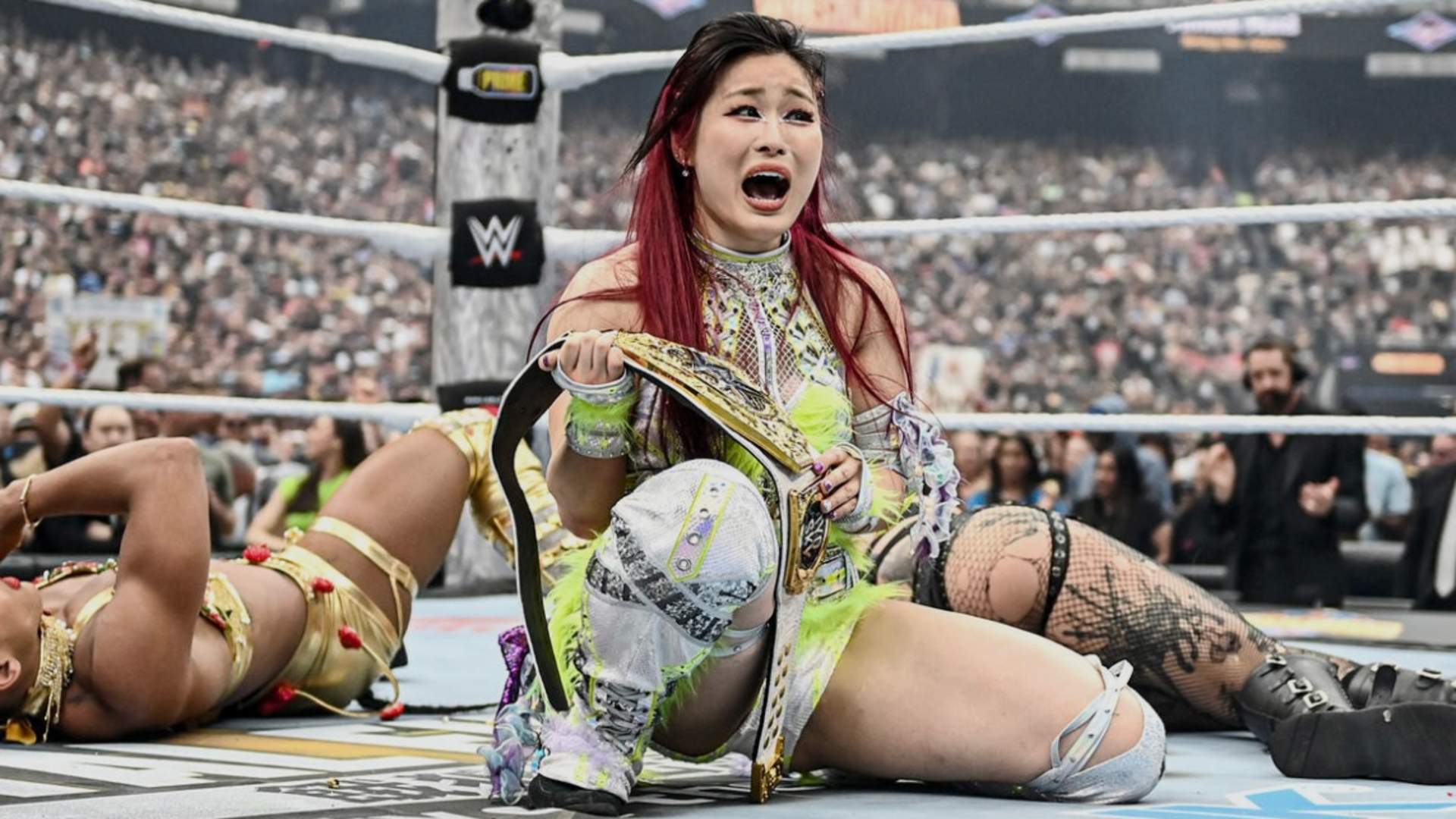 2.⁠ ⁠Iyo Sky vs. Bianca Belair vs. Rhea Ripley (WrestleMania 41, Night 2)