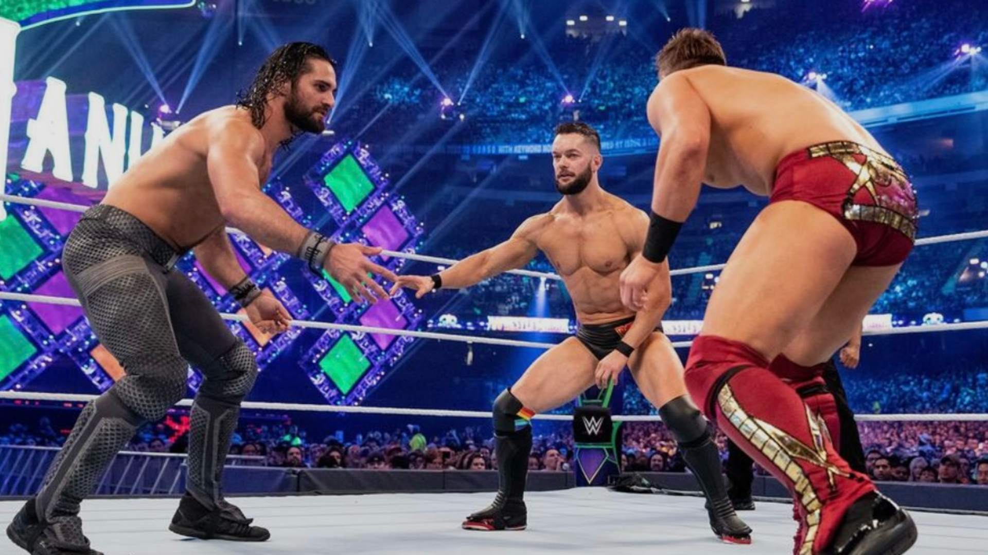 7.⁠ ⁠The Miz vs. Seth Rollins vs. Finn Bálor (WrestleMania 34)