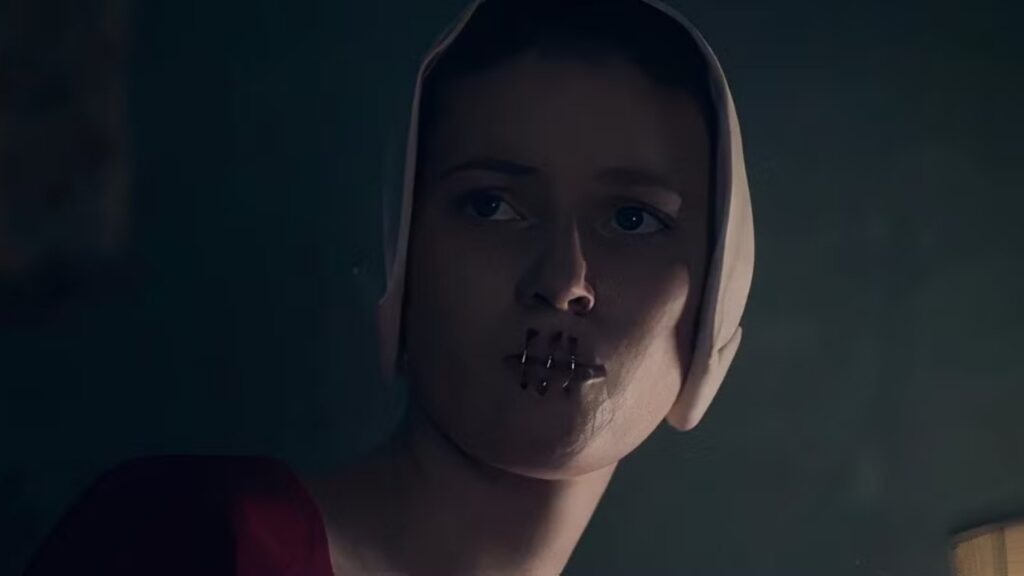 The Mouth Ring in The Handmaid's Tale (Image: Hulu)