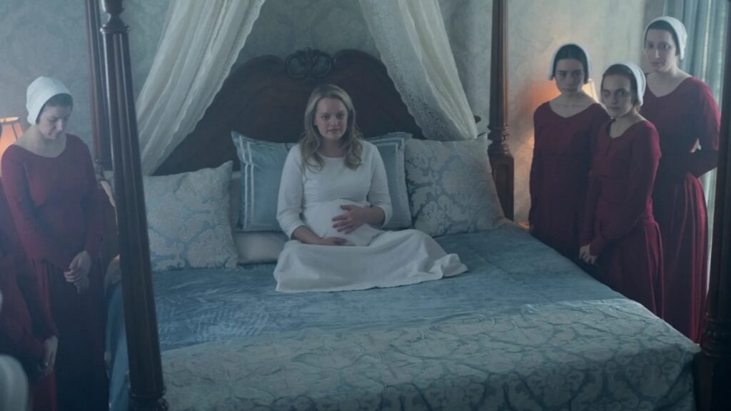 The Last Ceremony in The Handmaid's Tale (Image: Hulu)