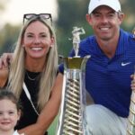 Rory McIlroy with Erica Stoll and Poppy