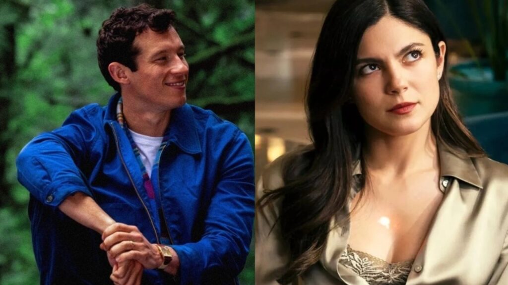 Callum Turner in Eternity, Monica Barbaro in FUBAR (Image: A24, Netflix)