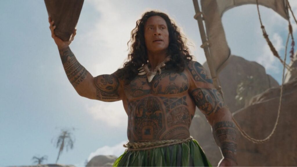 Dwayne Johnson as Maui in Moana 2026