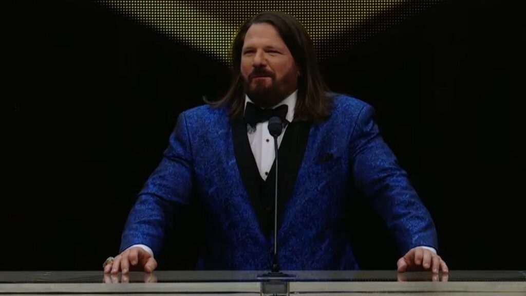 AJ Styles was inducted into the WWE Hall of Fame 2026