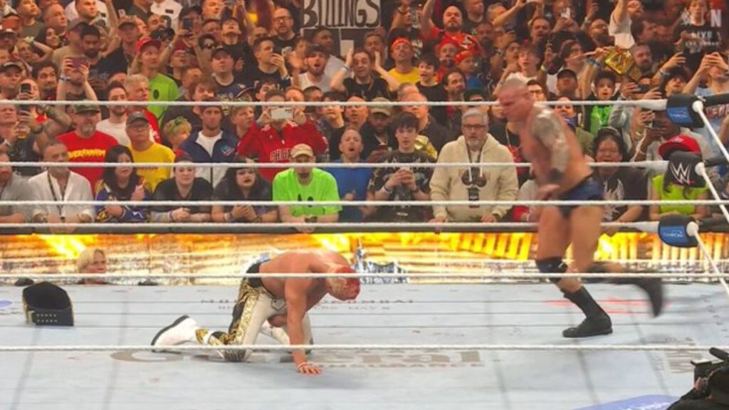 Randy Orton punted Cody Rhodes after the match