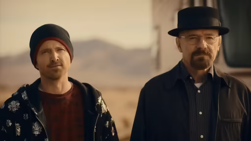 Bryan Cranston as Heisenberg and Aaron Paul as Jesse Pinkman in 'Breaking Bad' (Image: AMC)