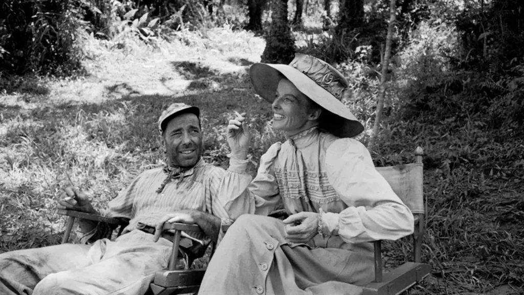 Katharine Hepburn and Humphrey Bogart in 'The African Queen' (Image: Time Magazine)